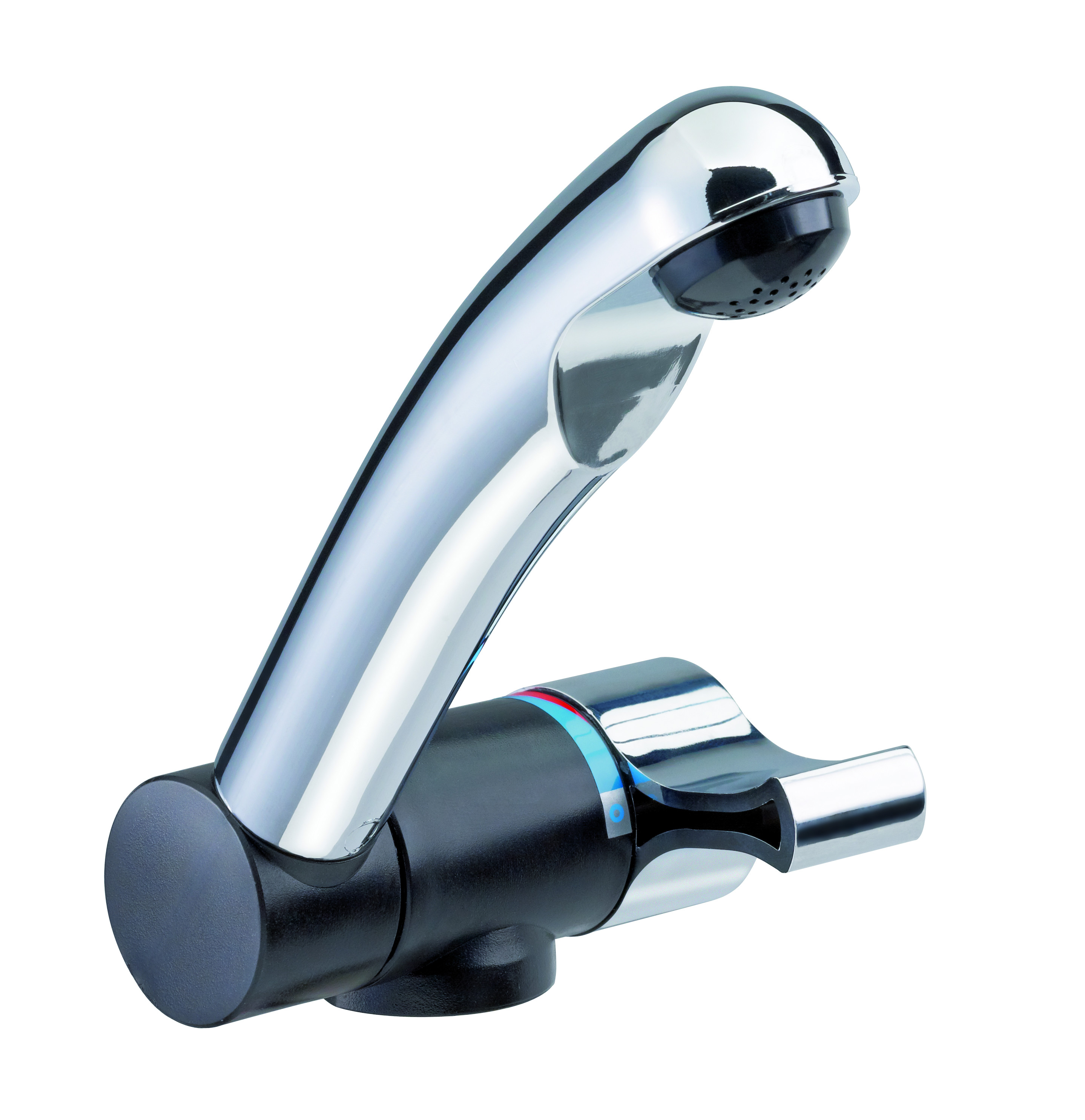 Reich single-lever mixer MONO-MIX-STYLE 2005, vertically rotatable projection, chrome, with microswitch, 27 mm diameter