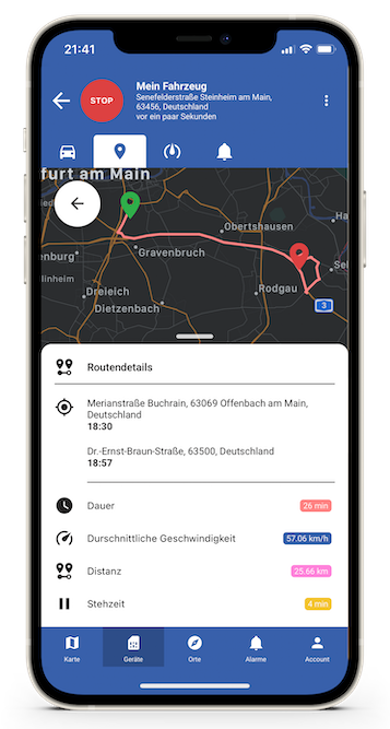 YUKAtrack OBD2 GPS-Tracker cars, trucks, with SIM card, data flat rate, Europe live location, no subscription