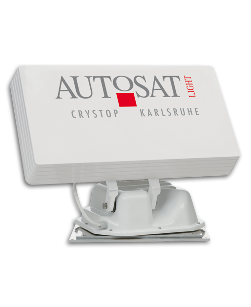 Crystop AutoSat Light FO SAT-Anlage, TWIN, 45 cm, mit 1-Knopf-Bedienteil