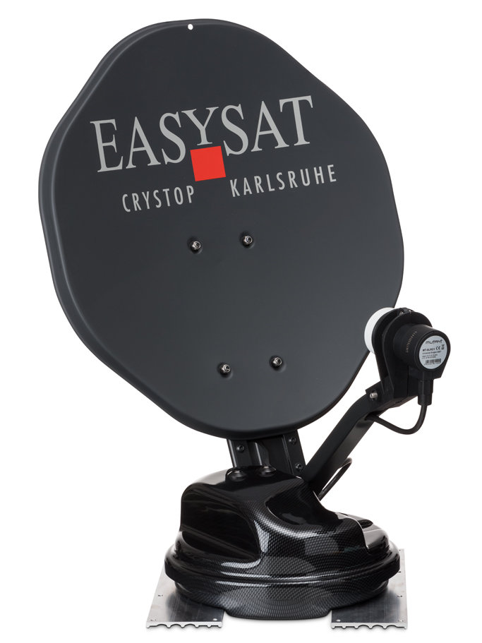 Crystop EASYSAT "BLACKLINE" satellite system, SINGLE, 45 cm offset reflector